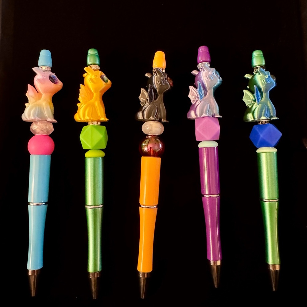 Handmade Beaded Dragon Pens - You Choose 1 🧁